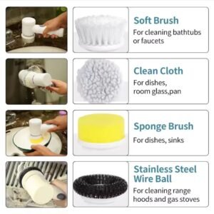 Brosse électique de nettoyage sans fils (spin Scrubber)
